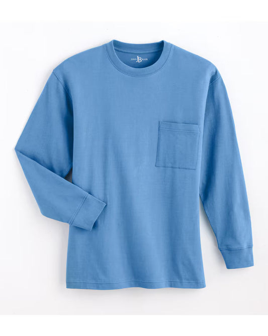 BLAIR John Blair Everyday Jersey Knit Long-Sleeve Pocket Tee
