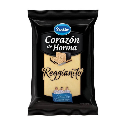 Pampa Direct Sancor Reggianito Trozado Corazón de Horma Hard Cheese Reggianito, 230 g / 8.11 oz sealed pack