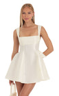 Lucy In The Sky Fit and Flare Dress in Ivory