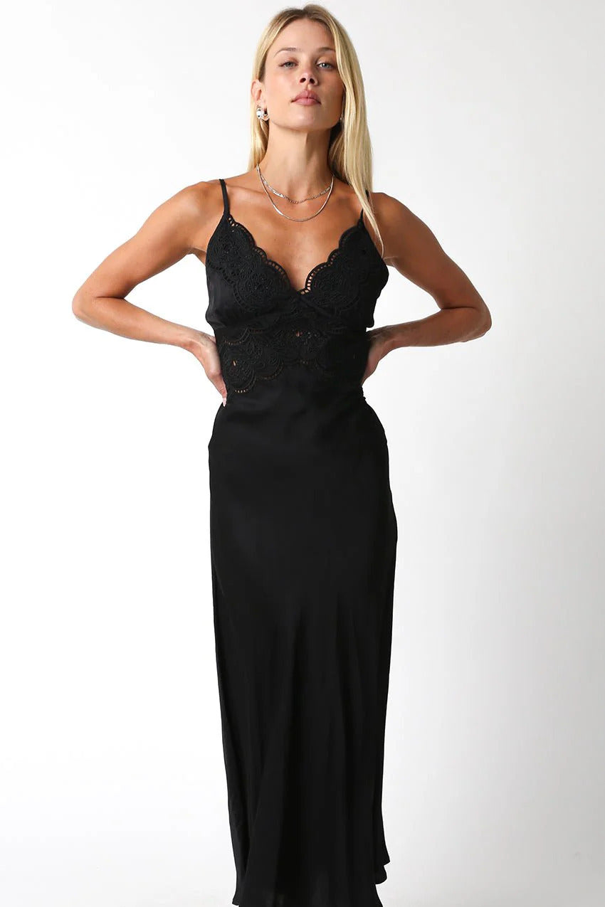 Ruby & Jenna Women's Applique Maxi Dress