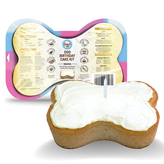 Puppy Cake Dog Birthday Cake Kit - Banana