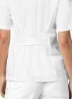 Adar Lapel Collar Buttoned Top - White