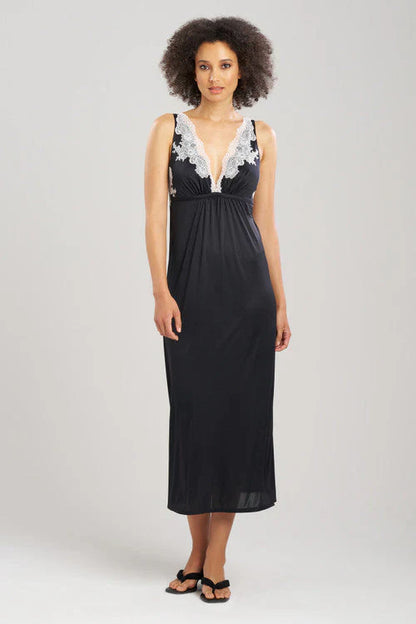 NATORI Enchant Lace Applique Slip Dress