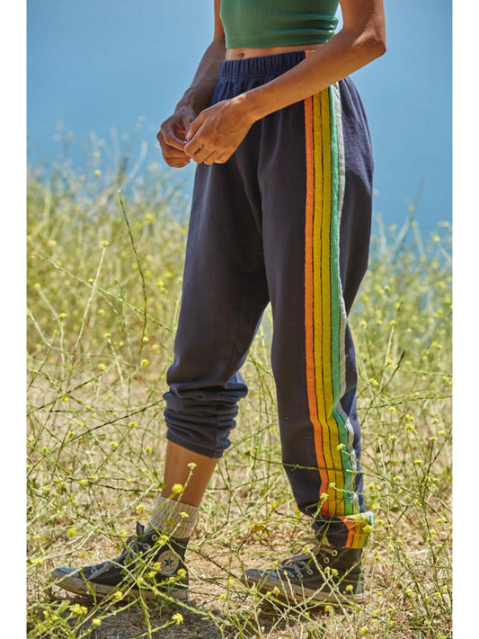 Ruby & Jenna Women's Striped Jogger