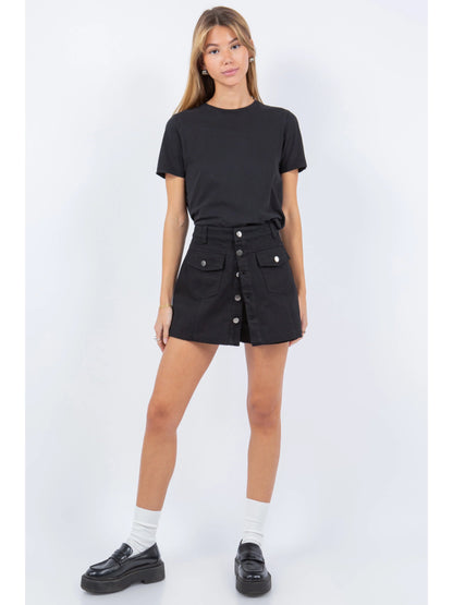 Ruby & Jenna Women's Button Up Skort