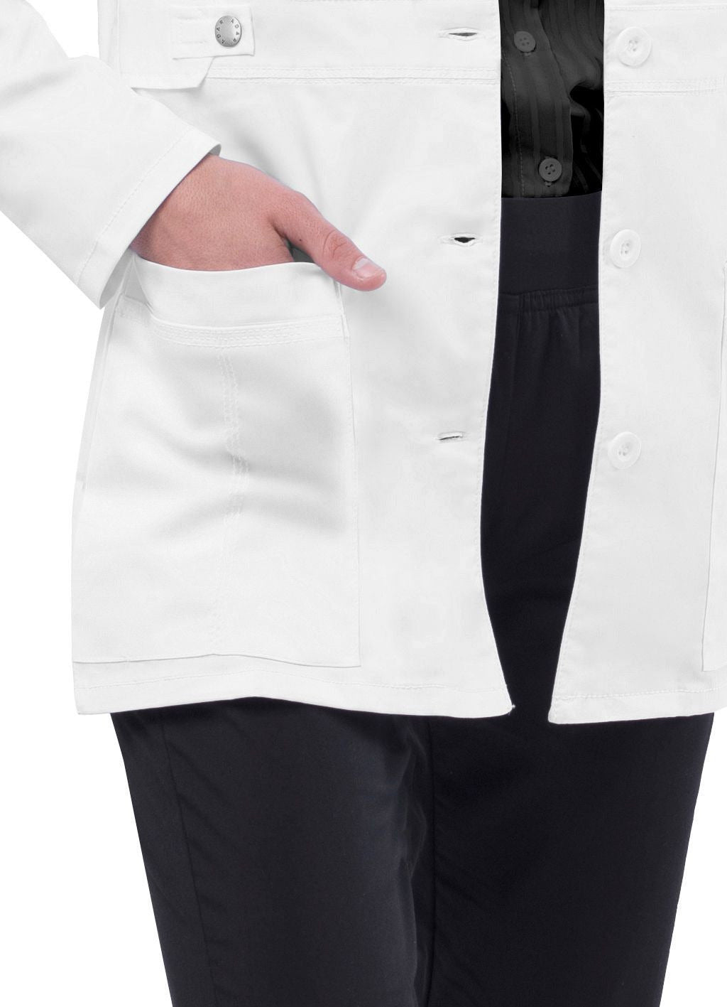 Adar Women's 28" Tab-Waist Lab Coat