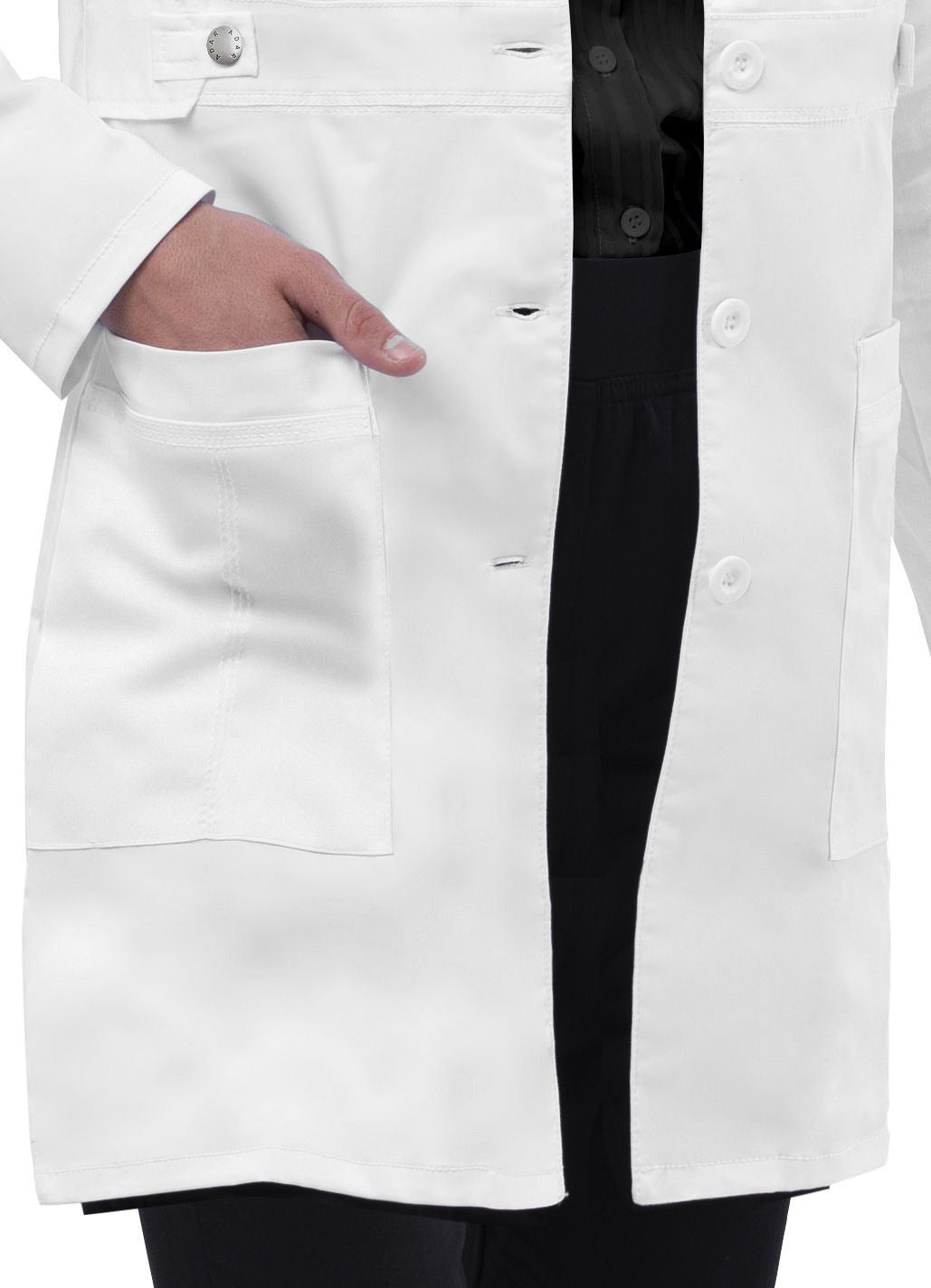 Adar Women's 36" Tab-Waist Lab Coat