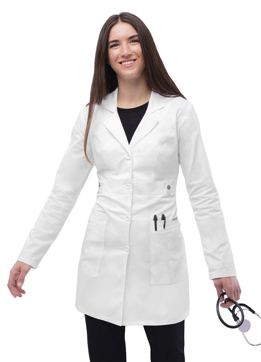 Adar Women's 36" Tab-Waist Lab Coat