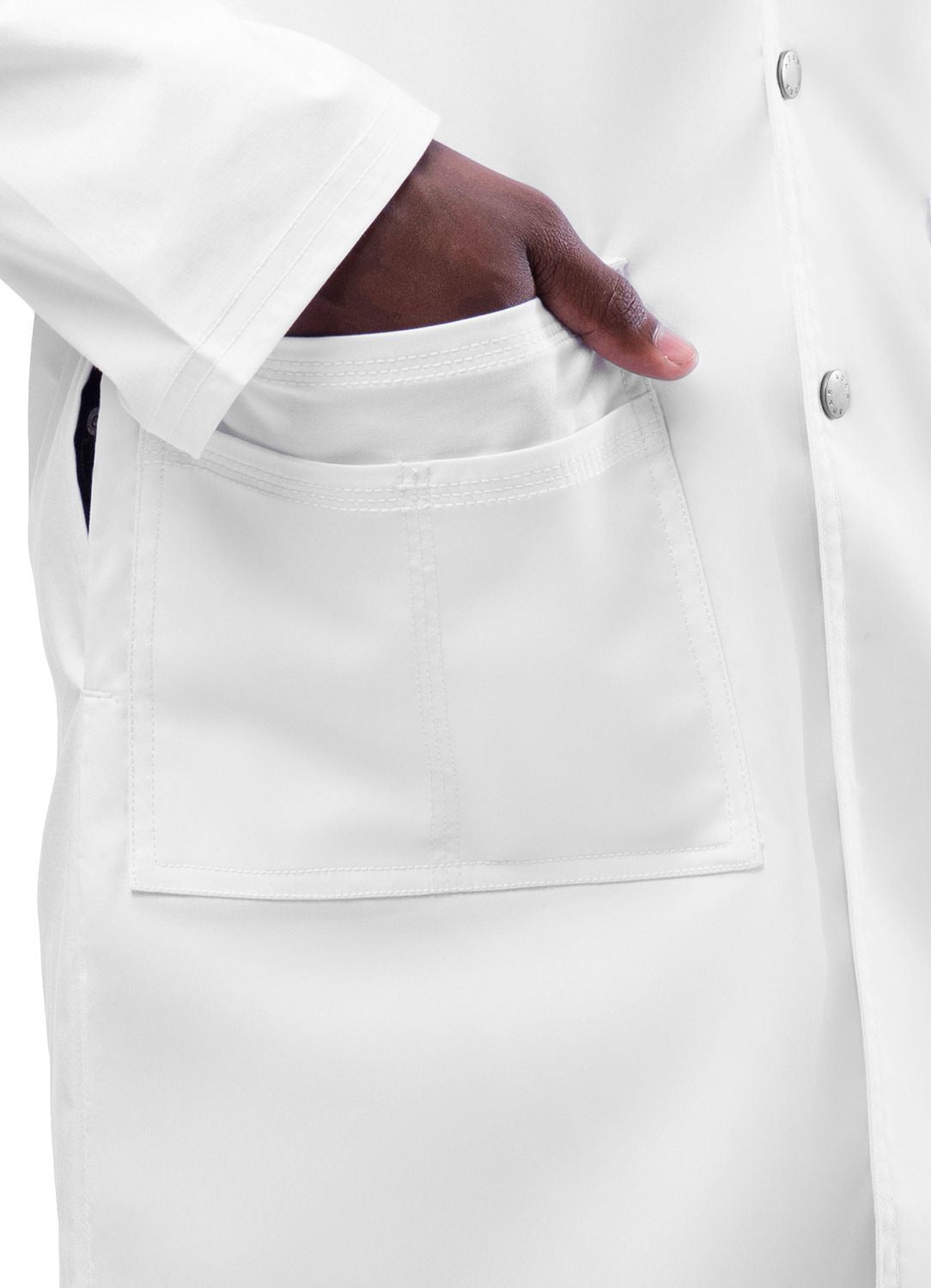 Adar Unisex 36" Snap Front Lab Coat