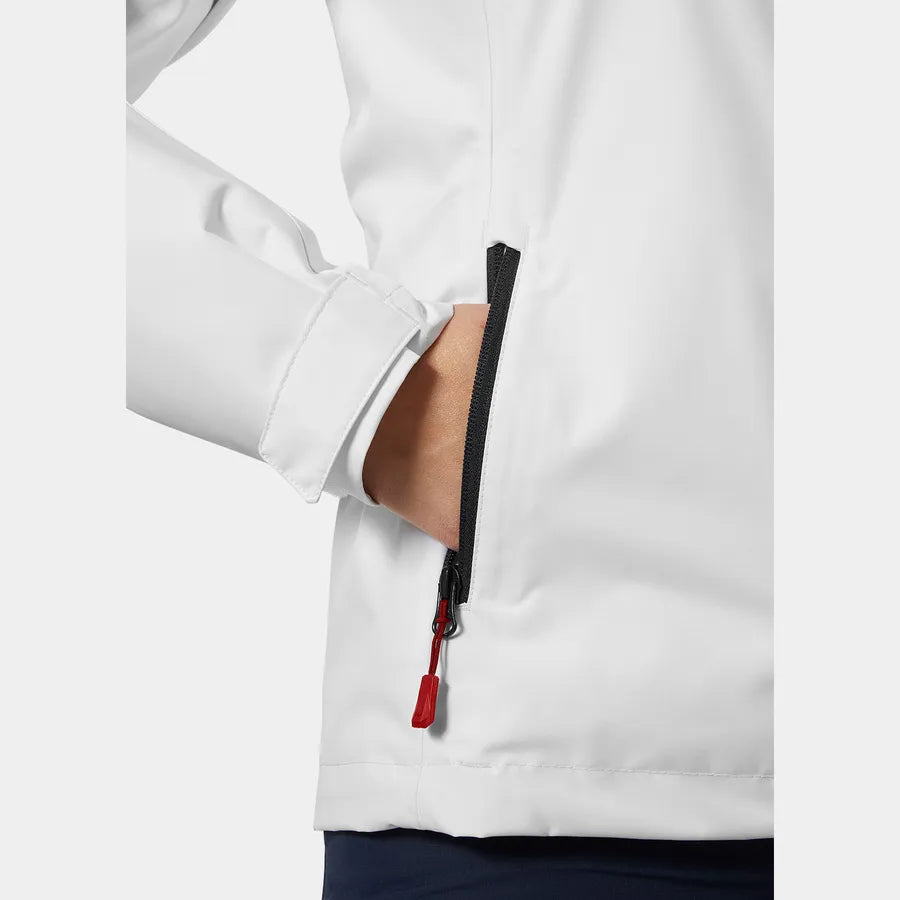 Helly Hansen Women’s Crew Hooded Midlayer Jacket 2.0 - 001 WHITE