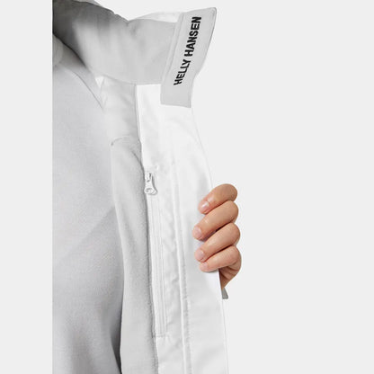 Helly Hansen Women’s Crew Hooded Midlayer Jacket 2.0 - 001 WHITE