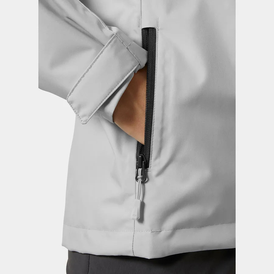 Helly Hansen Women’s Crew Hooded Midlayer Jacket 2.0 - 853 GREY FOG