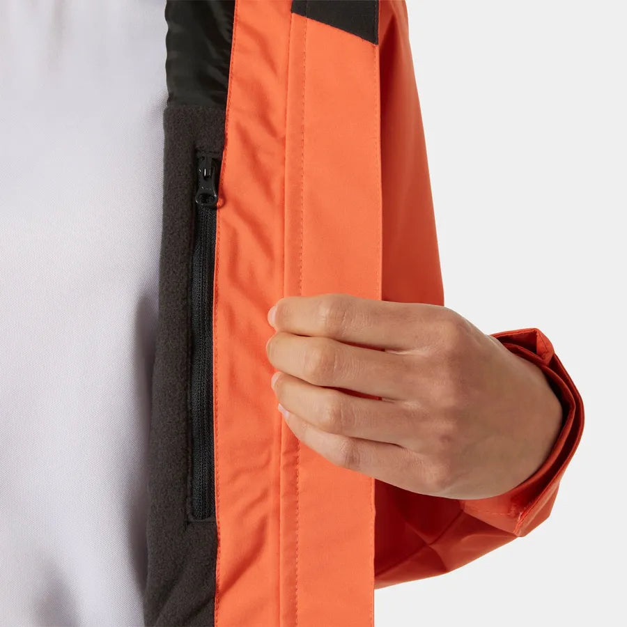 Helly Hansen Women’s Crew Midlayer Jacket 2.0 - 304 BONFIRE