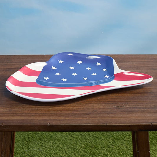 Cracker Barrel Melamine Cowboy Hat Platter
