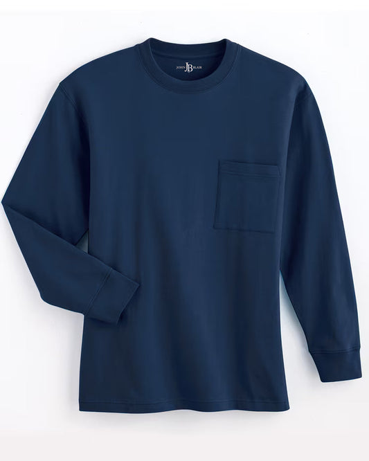 BLAIR John Blair Everyday Jersey Knit Long-Sleeve Pocket Tee Top 4
