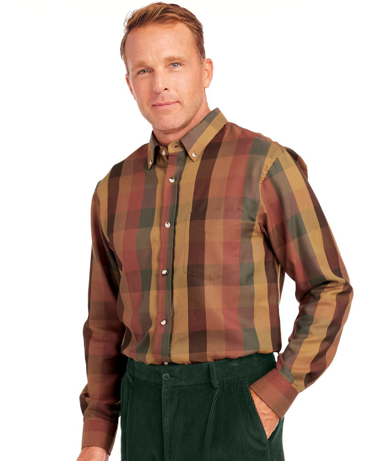BLAIR John Blair Multi-Plaid Shirt
