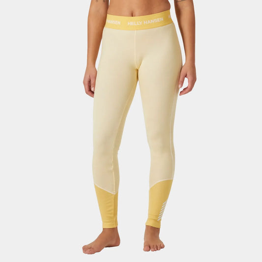 Helly Hansen Women's LIFA Merino Midweight 2-In-1 Base Layer Pants - 367 YELLOW CREA