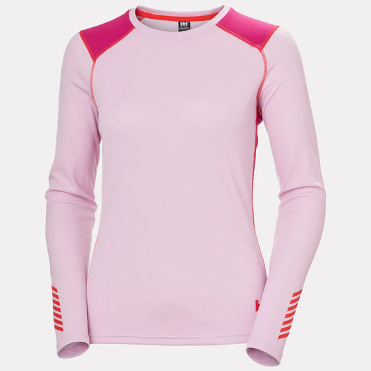 Helly Hansen Women's LIFA ACTIVE Crew Base Layer - 052 CHERRY BLOS