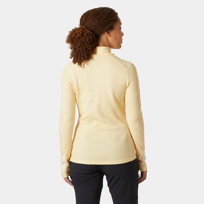 Helly Hansen Women's LIFA Merino Midweight 2-In-1 Graphic Half-Zip Base Layer - 367 YELLOW CREA