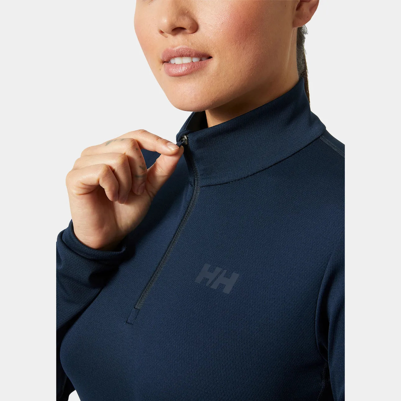 Helly Hansen Women's HH LIFA ACTIVE Solen Half-Zip Base Layer - 597 NAVY