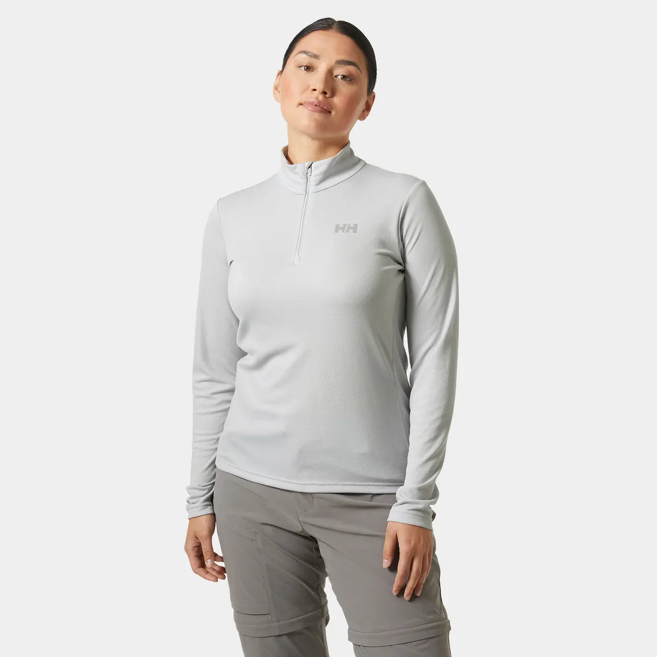 Helly Hansen Women's HH LIFA ACTIVE Solen Half-Zip Base Layer - 853 GREY FOG