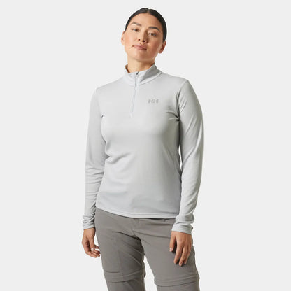 Helly Hansen Women's HH LIFA ACTIVE Solen Half-Zip Base Layer - 853 GREY FOG