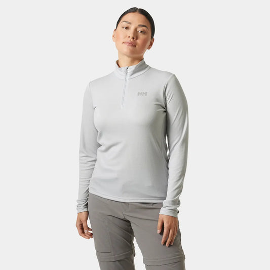 Helly Hansen Women's HH LIFA ACTIVE Solen Half-Zip Base Layer - 853 GREY FOG