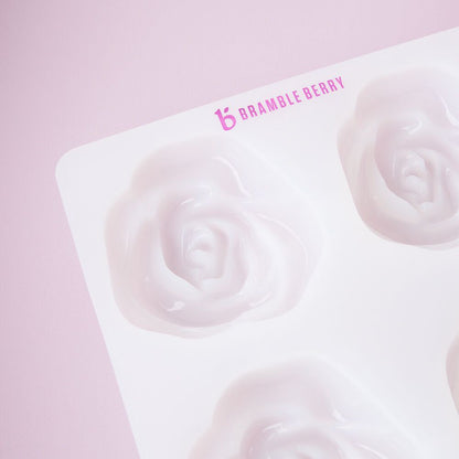 Bramble Berry 4 Cavity Rose Silicone Mold