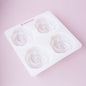 Bramble Berry 4 Cavity Rose Silicone Mold