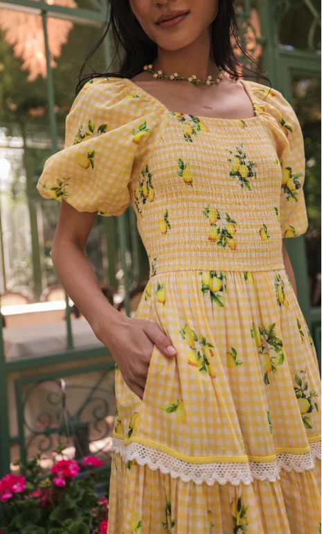 JessaKae Lemon Meringue Dress - Lemon Meringue