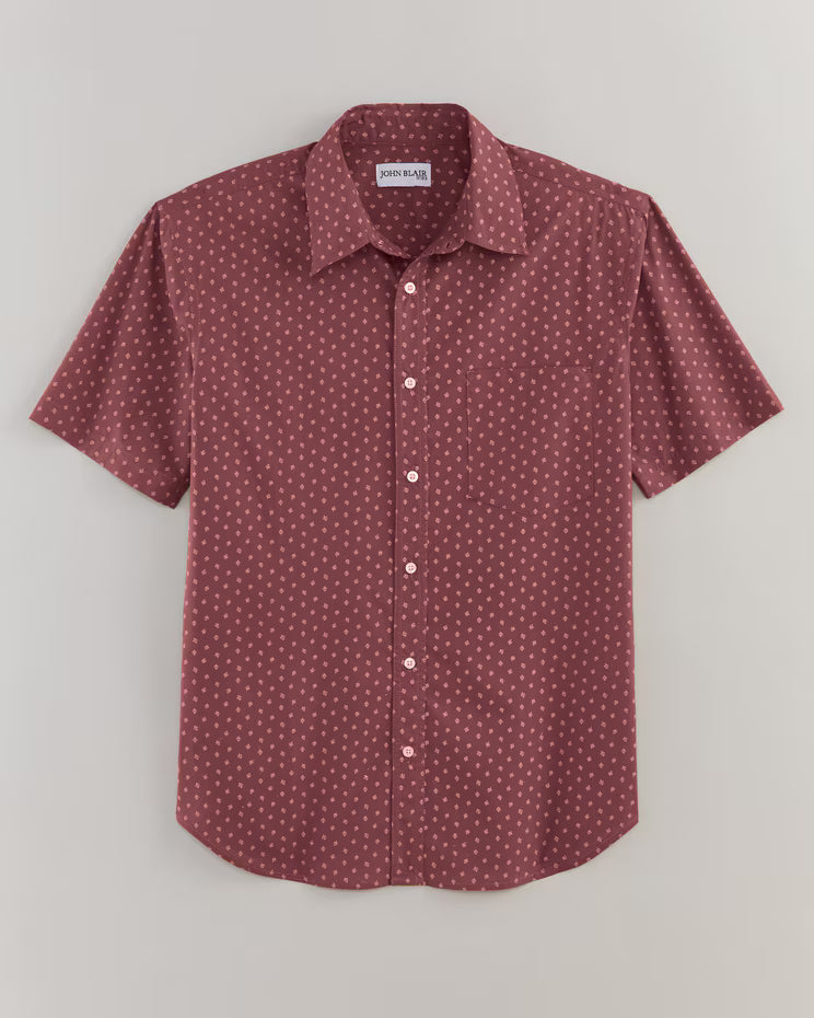 BLAIR John Blair Classics Short-Sleeve Print Shirt Top 2