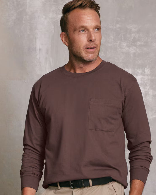 BLAIR John Blair Everyday Jersey Knit Long-Sleeve Pocket Tee Top 2