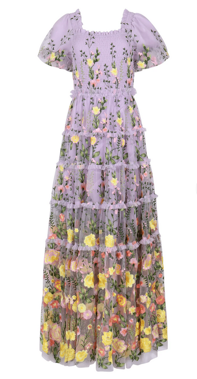 JessaKae Rose Dress - Maxi - Lilac Rose