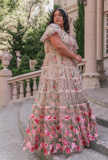 JessaKae Rose Dress - Maxi - Cream