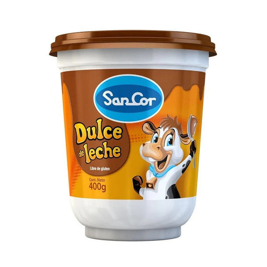 Pampa Direct Sancor Classic Creamy Dulce de Leche - Gluten Free, 400 g / 14.1 oz plastic bin