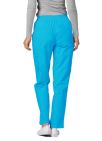 Adar Cargo Utility Pants - Turquoise - White