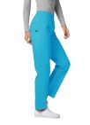 Adar Cargo Utility Pants - Turquoise - White