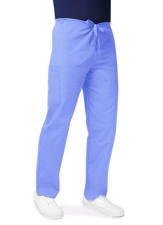 Adar Unisex Drawstring Pants - Ceil Blue - Pewter - Purple