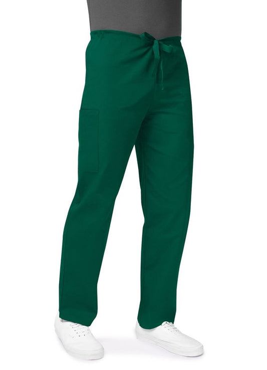 Adar Unisex Drawstring Pants - Hunter Green - Khaki - Lavender