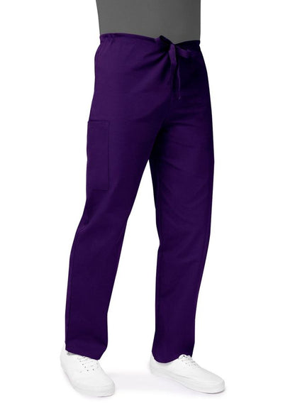 Adar Unisex Drawstring Pants - Ceil Blue - Pewter - Purple