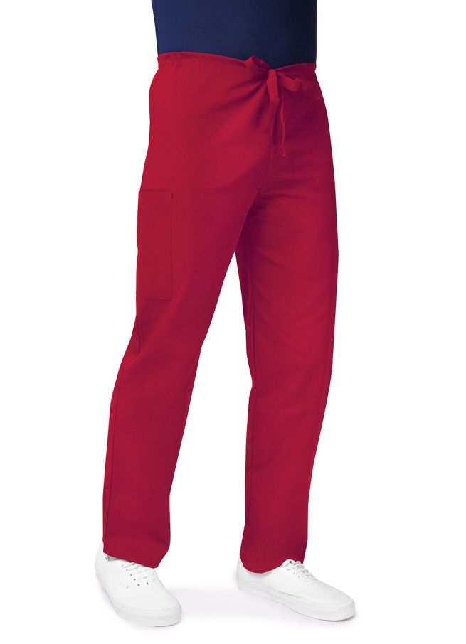 Adar Unisex Drawstring Pants - Royal Blue - Sherbet - Red