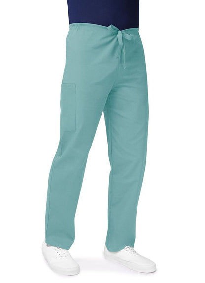 Adar Unisex Drawstring Pants - Silver Gray - Submarine - Surgical Green