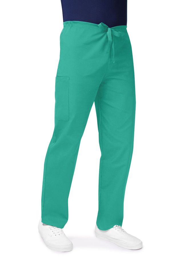 Adar Unisex Drawstring Pants - Silver Gray - Submarine - Surgical Green
