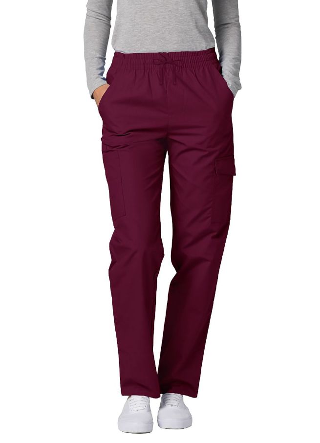 Adar Multipocket Cargo Pants - Black - Burgundy - Ceil Blue