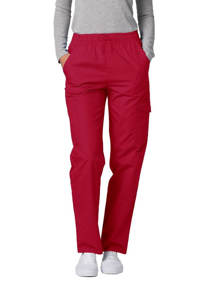 Adar Multipocket Cargo Pants - Navy - Caribbean Blue - Red