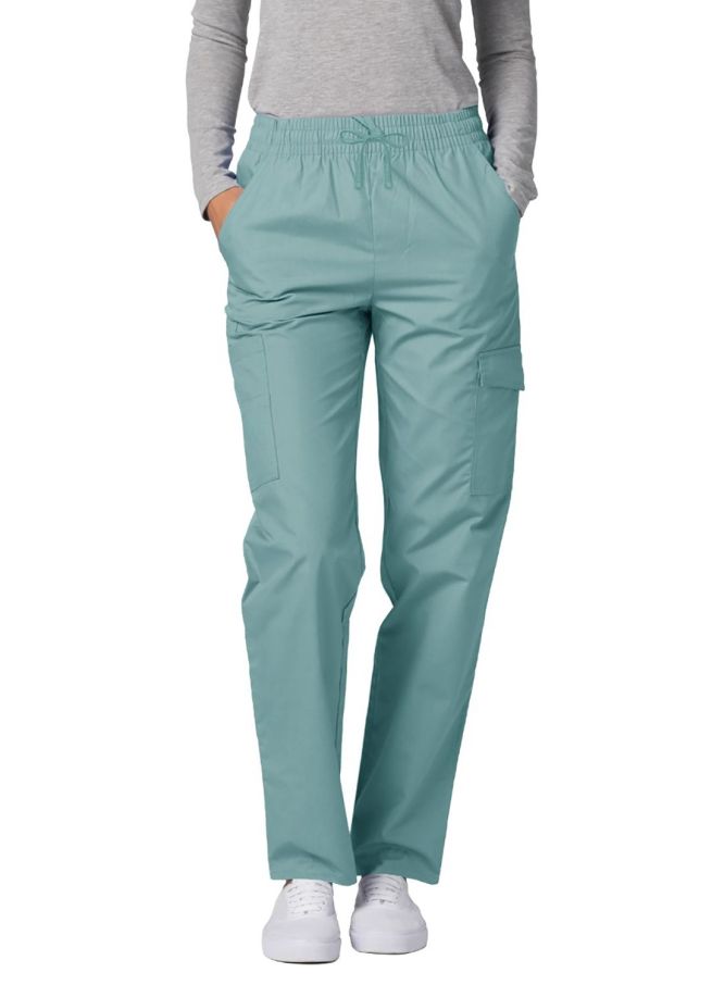 Adar Multipocket Cargo Pants - Silver Gray - Submarine - Teal Blue