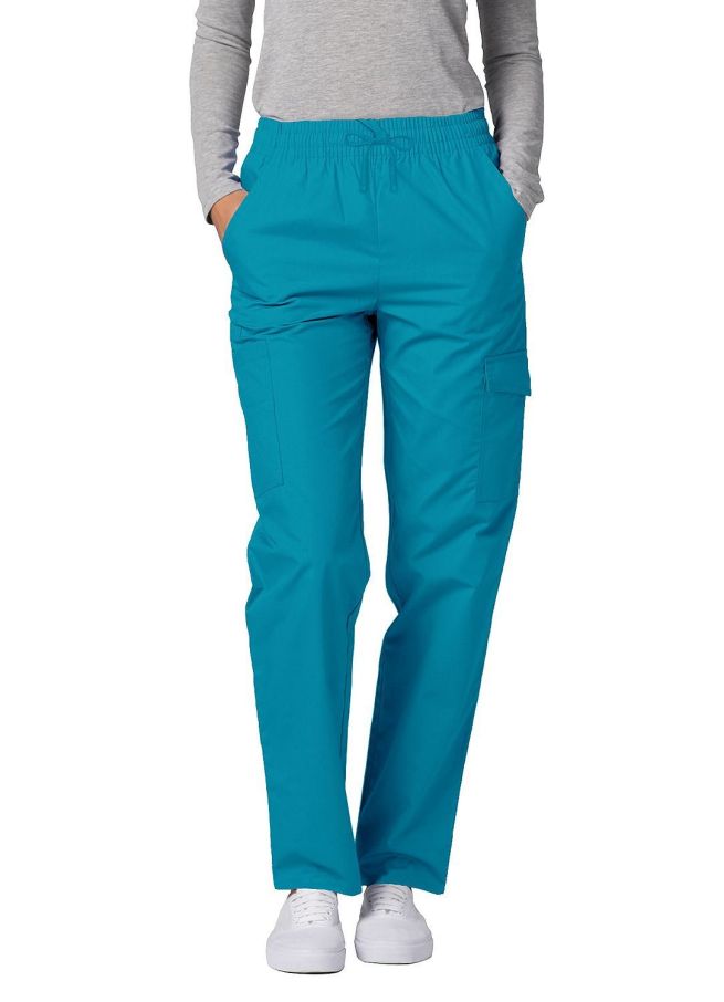 Adar Multipocket Cargo Pants - Silver Gray - Submarine - Teal Blue