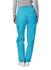 Adar Multipocket Cargo Pants - Turquoise - White