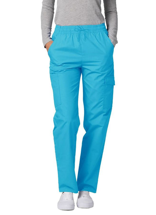Adar Multipocket Cargo Pants - Turquoise - White