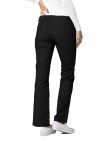 Adar Low-Rise Drawstring Pants - Black - Burgundy - Ceil Blue